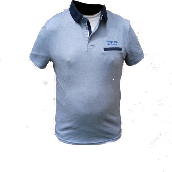 Polo Bleu Chiné