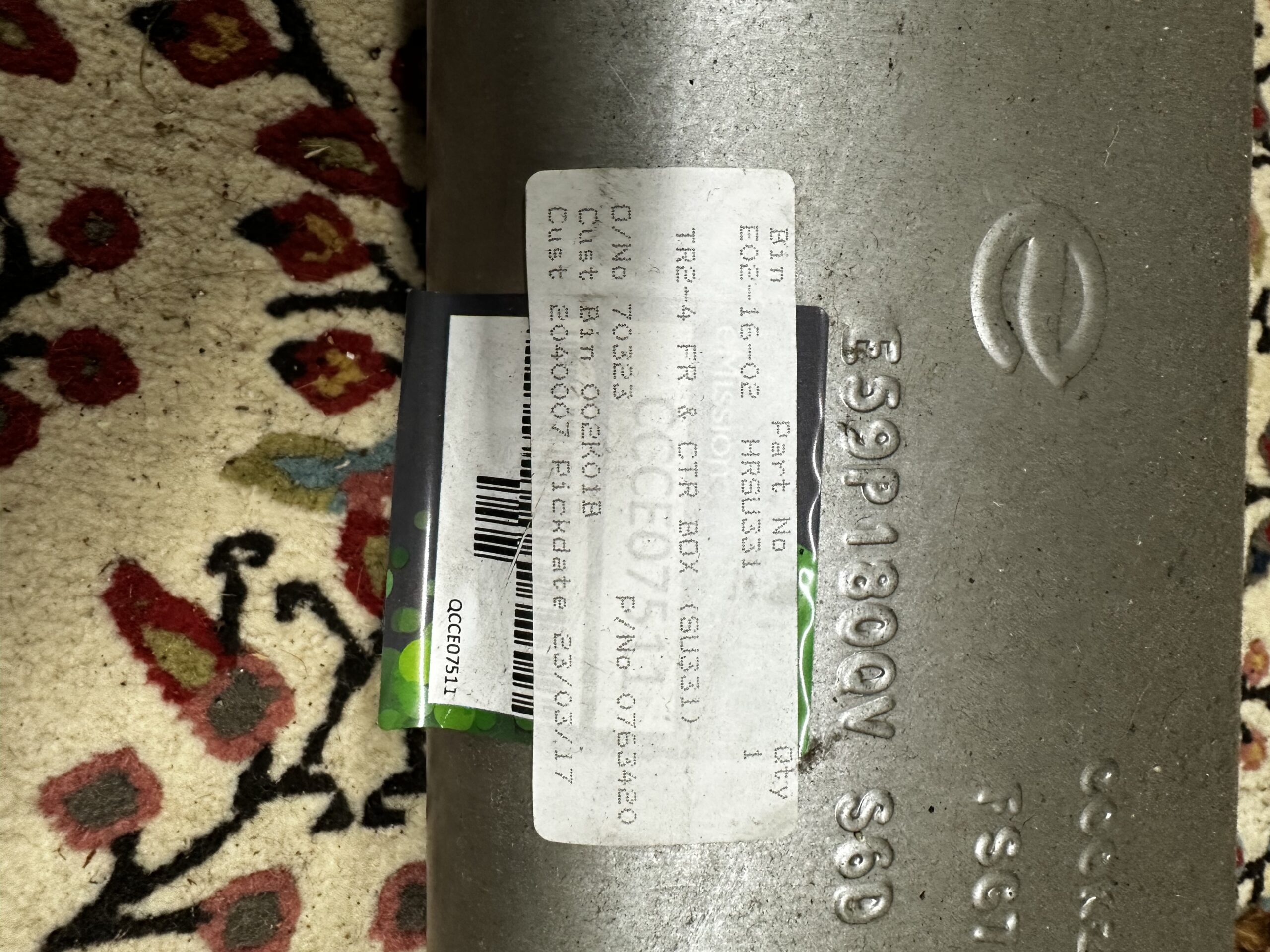 Vends silencieux d’échappement pour TR3 Référence HRSU331 (état neuf)