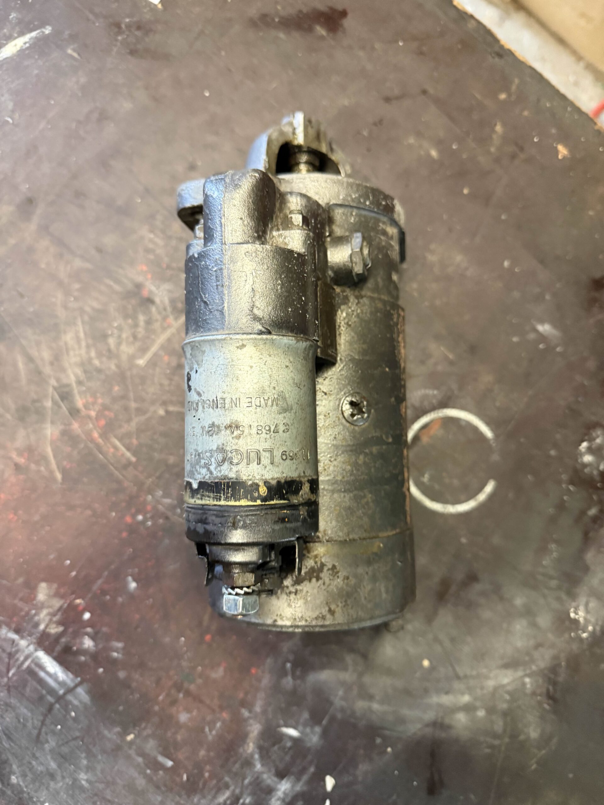 Démarreur LUCAS 12V pour Triumph TR4A IRS – Révisé, Très Bon État