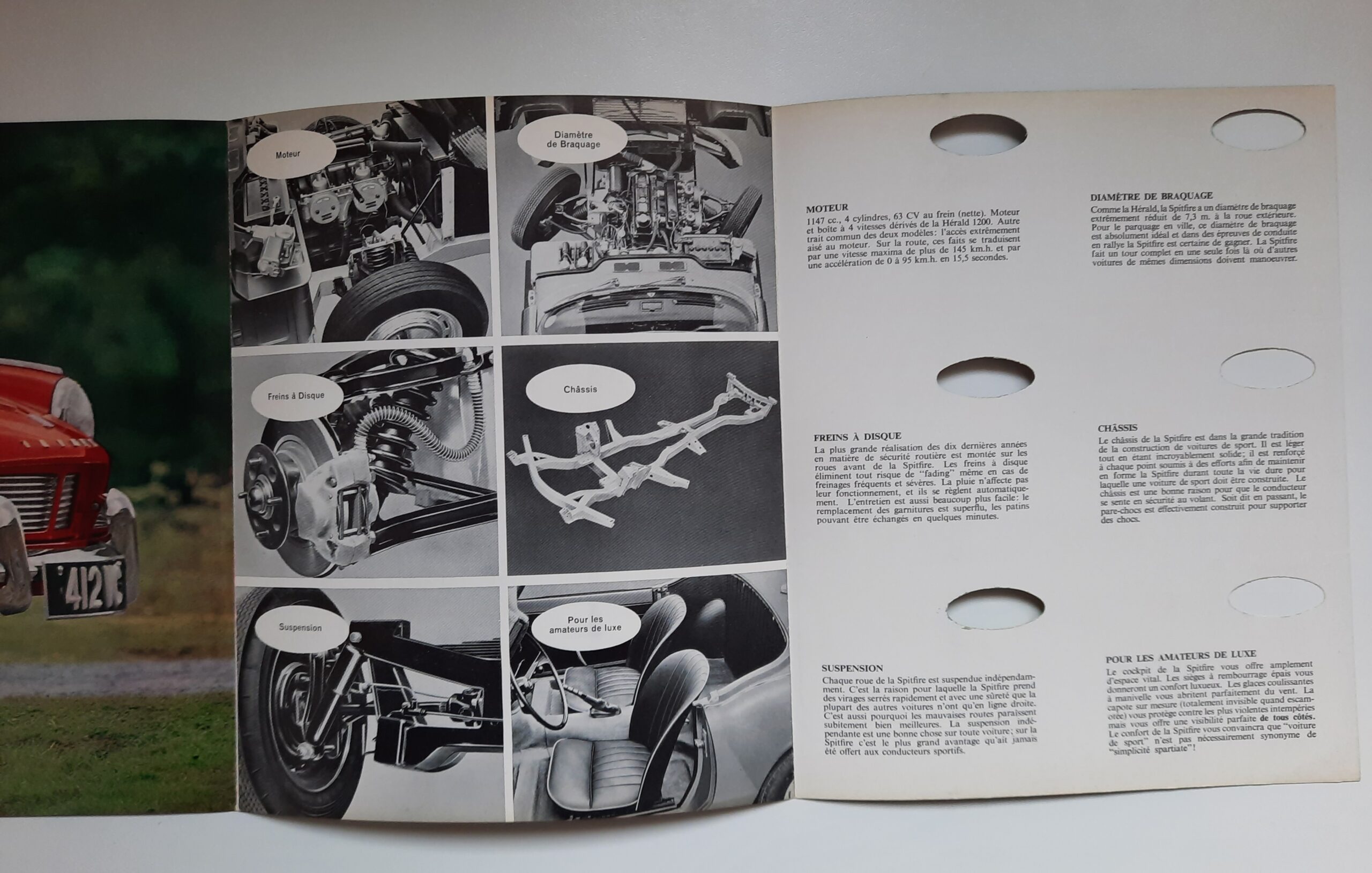 Plaquette commerciale de la Triumph Spitfire 4 (Mk1)