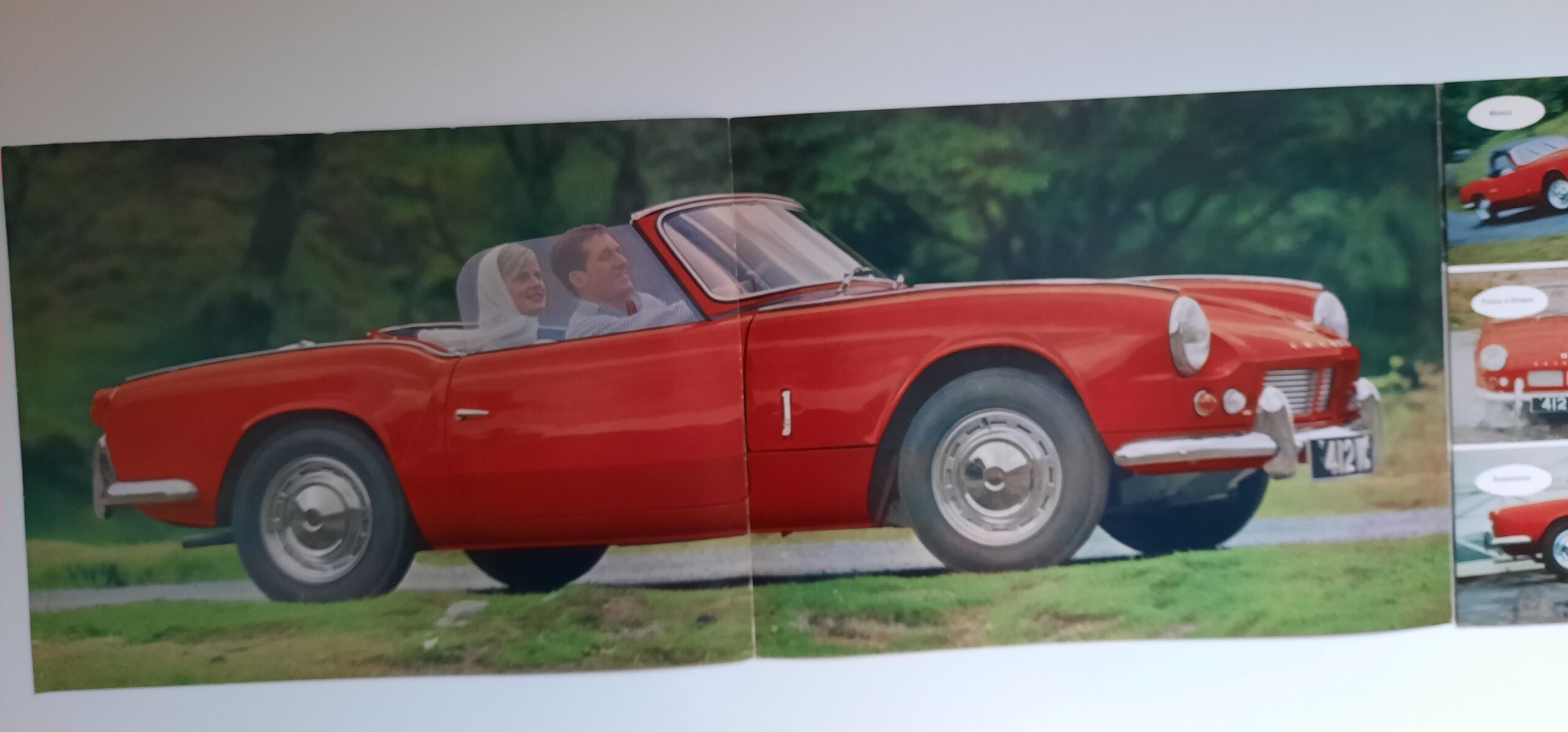Plaquette commerciale de la Triumph Spitfire 4 (Mk1)